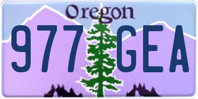 OR license plate 977GEA