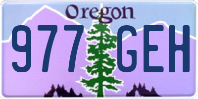 OR license plate 977GEH