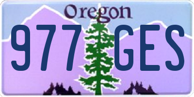 OR license plate 977GES
