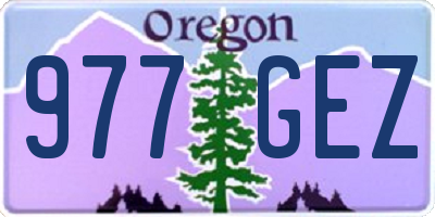 OR license plate 977GEZ