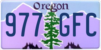 OR license plate 977GFC