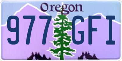 OR license plate 977GFI