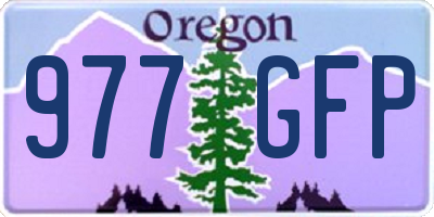 OR license plate 977GFP