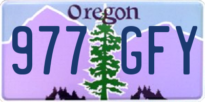 OR license plate 977GFY