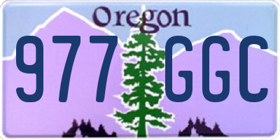 OR license plate 977GGC