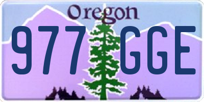 OR license plate 977GGE