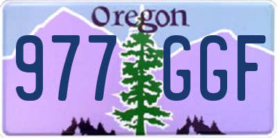 OR license plate 977GGF