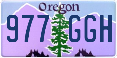 OR license plate 977GGH