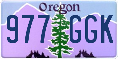 OR license plate 977GGK