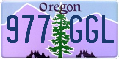 OR license plate 977GGL