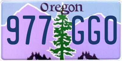 OR license plate 977GGO