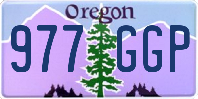 OR license plate 977GGP