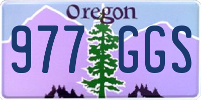 OR license plate 977GGS