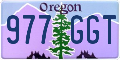 OR license plate 977GGT