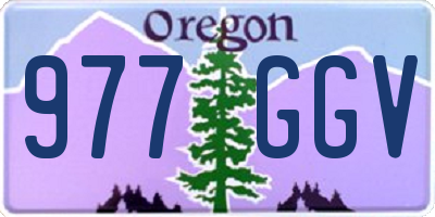 OR license plate 977GGV