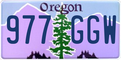OR license plate 977GGW