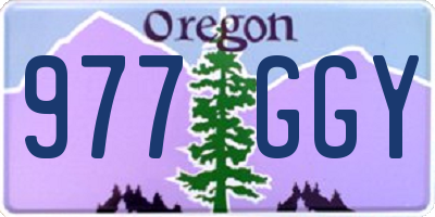 OR license plate 977GGY