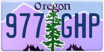 OR license plate 977GHP