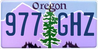 OR license plate 977GHZ