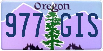 OR license plate 977GIS