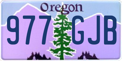 OR license plate 977GJB