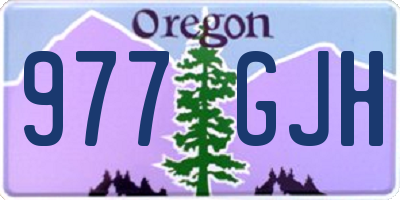 OR license plate 977GJH