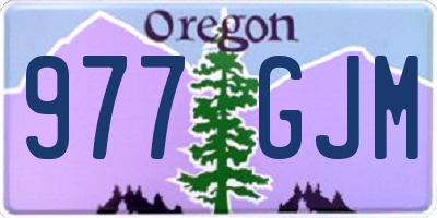 OR license plate 977GJM