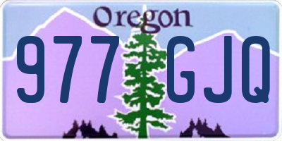 OR license plate 977GJQ