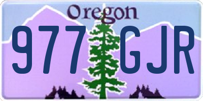 OR license plate 977GJR