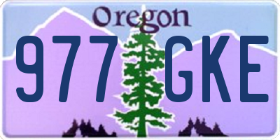 OR license plate 977GKE