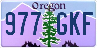 OR license plate 977GKF