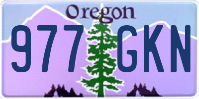 OR license plate 977GKN