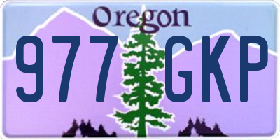 OR license plate 977GKP