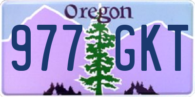 OR license plate 977GKT