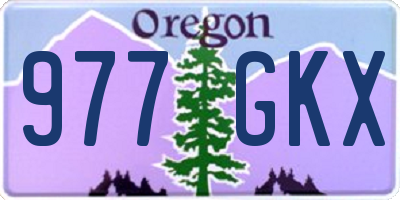 OR license plate 977GKX
