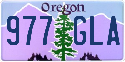 OR license plate 977GLA