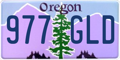 OR license plate 977GLD