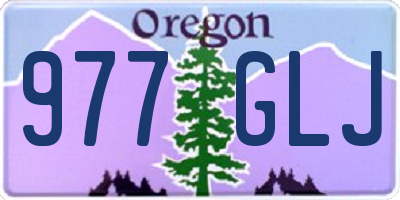 OR license plate 977GLJ