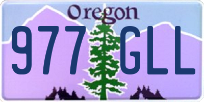 OR license plate 977GLL