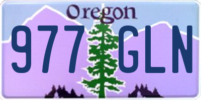 OR license plate 977GLN