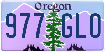 OR license plate 977GLO