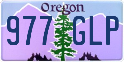 OR license plate 977GLP