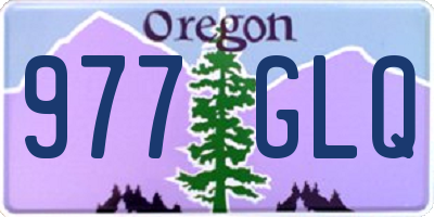 OR license plate 977GLQ