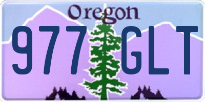 OR license plate 977GLT