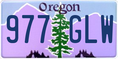 OR license plate 977GLW