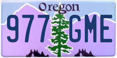 OR license plate 977GME