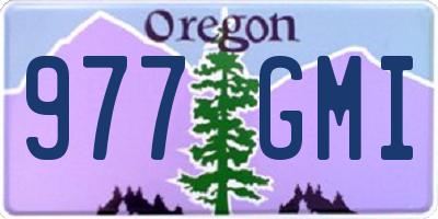 OR license plate 977GMI