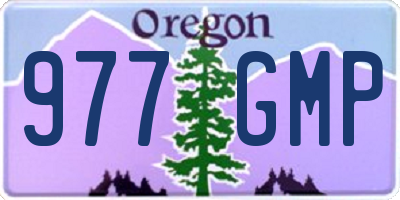 OR license plate 977GMP