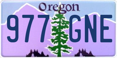 OR license plate 977GNE