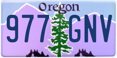 OR license plate 977GNV